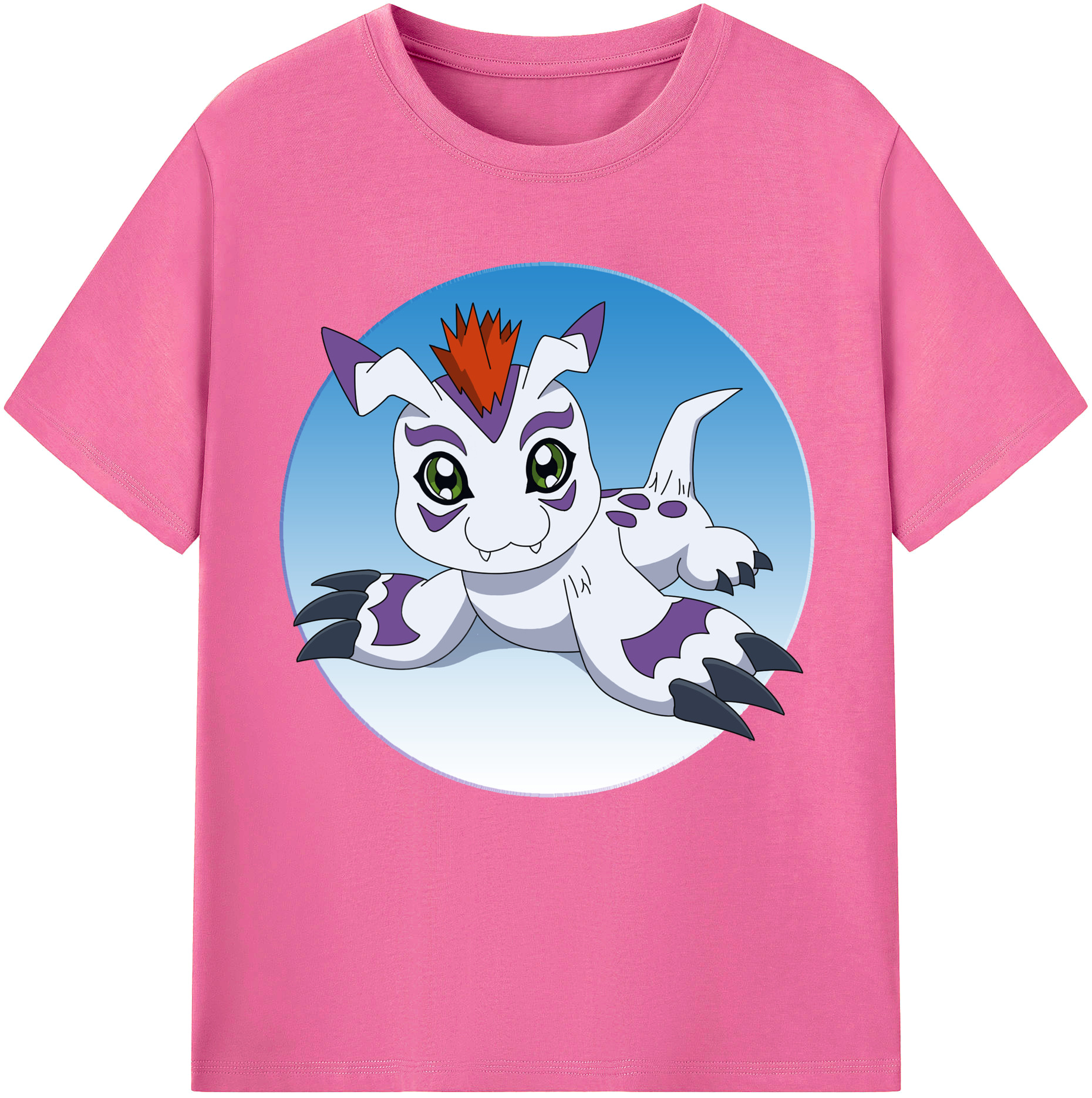 （画像用） Digimon デジタルモンスター/デジモン レディースカジュアルプリントTシャツ（綿100％）